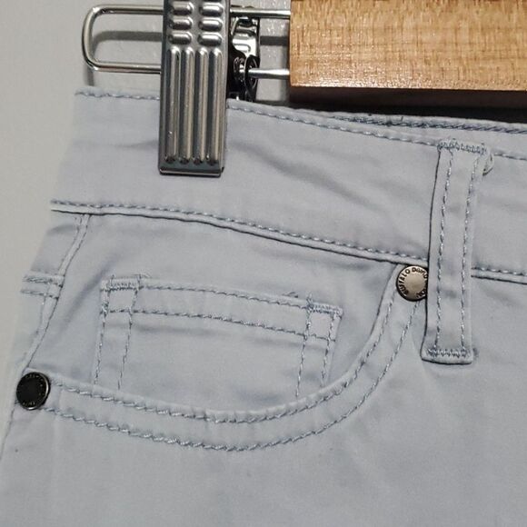 Buffalo David Bitton pants womens size 2 sky blue stretch skinny ankle grazer - Picture 8 of 12